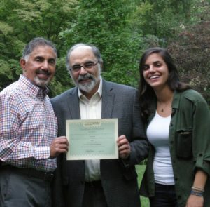 Dennis Tarzian of Fund for Armenian Relief, Barry Halejian and Sarah Halejian. 
