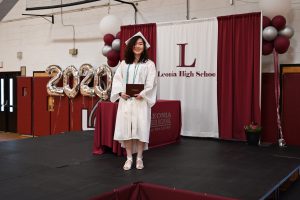 The Northern NJ Community Foundation's The Frank DeLorenzo Memorial Scholarship Fund presented the award to Mikoto Ozawa, a graduate of the Leonia High School class of 2020