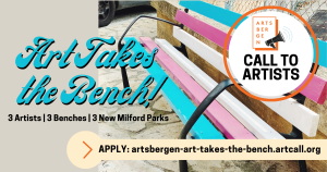 Artists may submit their applications to the 'Art Takes the Bench Project'. 