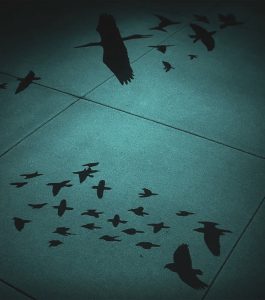 Luminous Passage: Night Migration provides a site-specific light installation based in data visualization inspired by the migratory bird species.